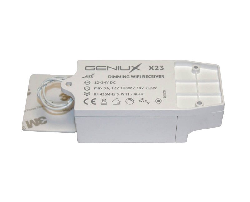 náhľad Set prijímač + vypínač so stmievačom 12V/108W,24V/216W, max 9A,-14018